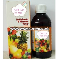 GMP Certified Cod Liver Oil Emulsion with Orange Juice